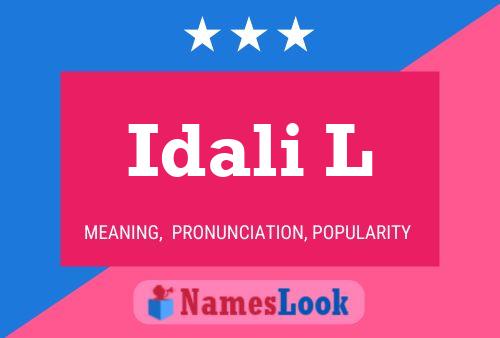 Idali L Name Poster