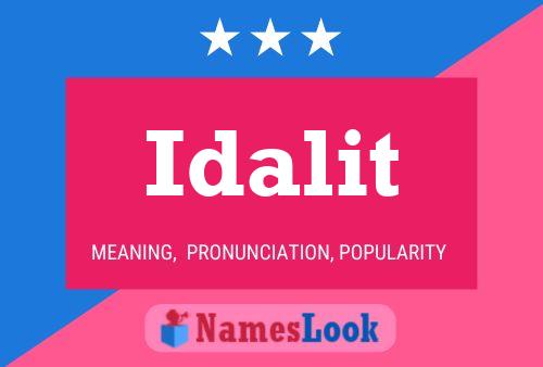 Idalit Name Poster