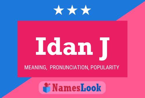 Idan J Name Poster