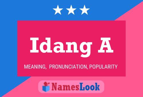 Idang A Name Poster