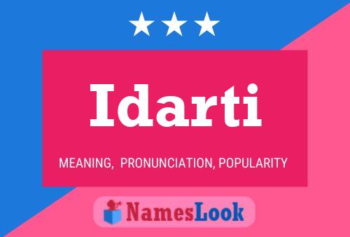 Idarti Name Poster