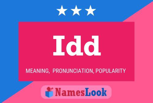 Idd Name Poster