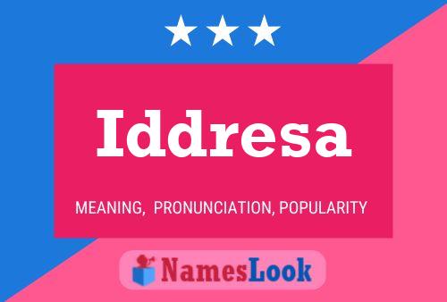 Iddresa Name Poster