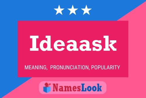 Ideaask Name Poster