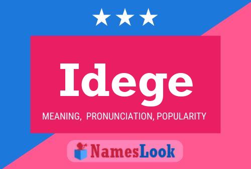 Idege Name Poster