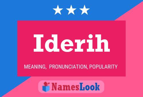 Iderih Name Poster