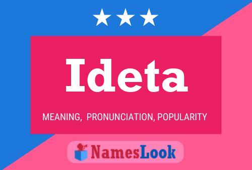 Ideta Name Poster