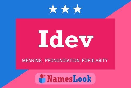 Idev Name Poster