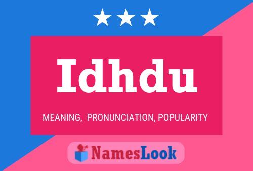 Idhdu Name Poster