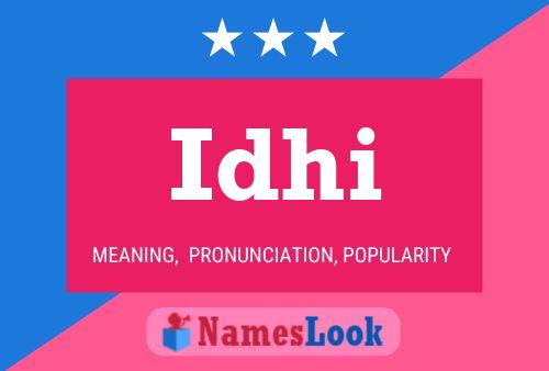 Idhi Name Poster