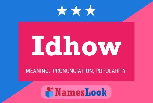 Idhow Name Poster