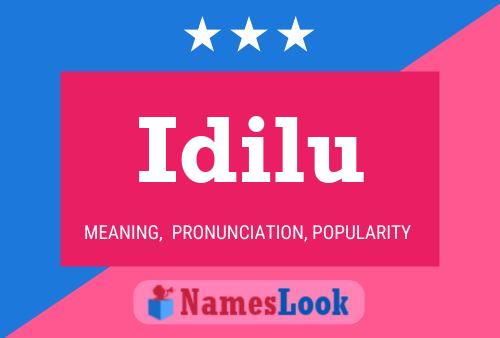 Idilu Name Poster