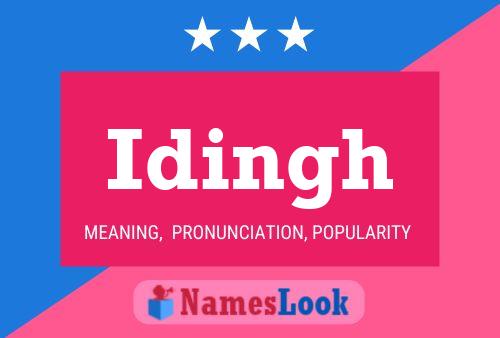 Idingh Name Poster