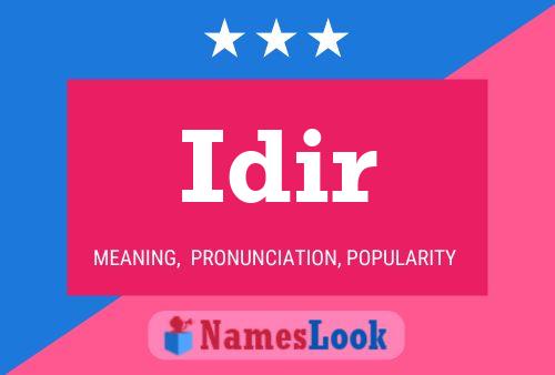 Idir Name Poster