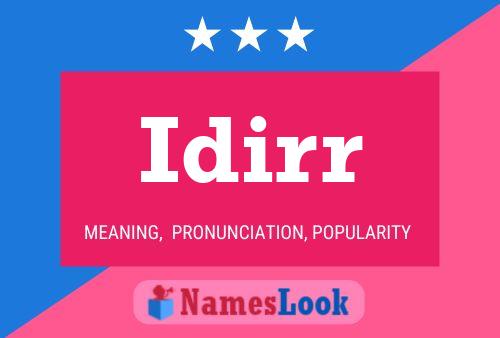 Idirr Name Poster