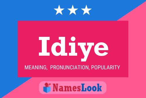 Idiye Name Poster