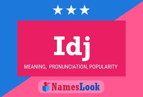 Idj Name Poster