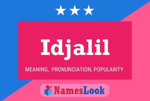 Idjalil Name Poster