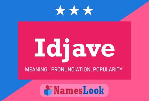 Idjave Name Poster