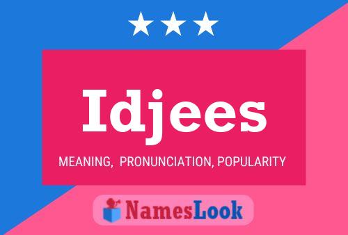 Idjees Name Poster