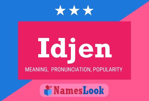 Idjen Name Poster