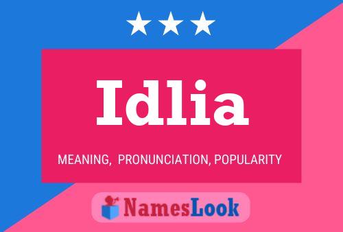 Idlia Name Poster