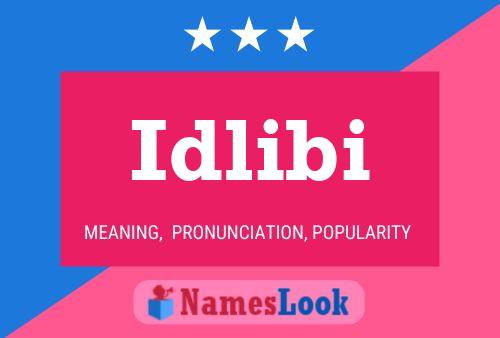 Idlibi Name Poster