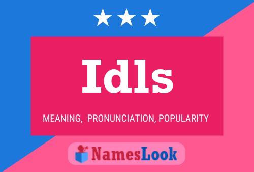 Idls Name Poster