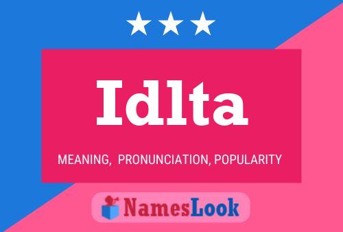 Idlta Name Poster