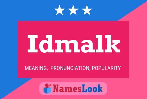 Idmalk Name Poster