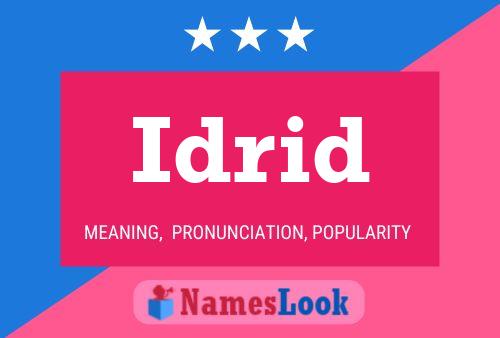 Idrid Name Poster