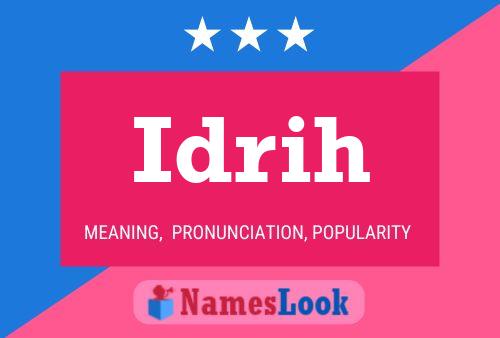 Idrih Name Poster