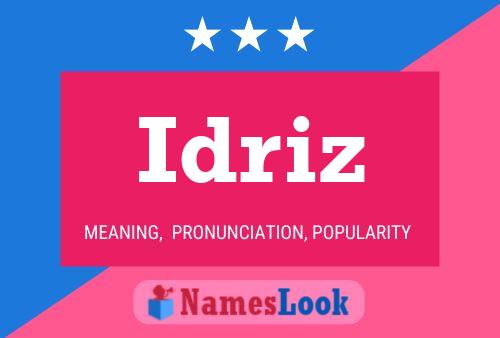 Idriz Name Poster