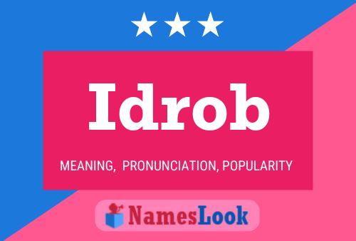 Idrob Name Poster