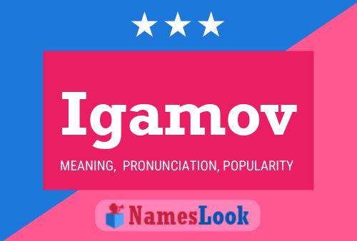 Igamov Name Poster