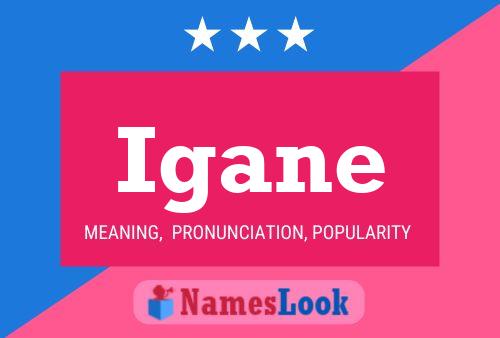 Igane Name Poster