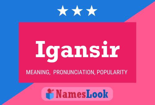 Igansir Name Poster