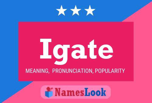 Igate Name Poster