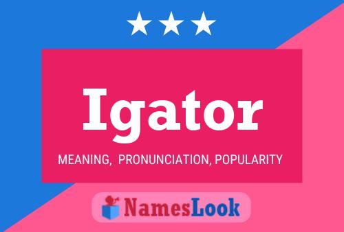 Igator Name Poster