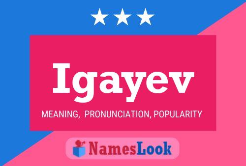 Igayev Name Poster