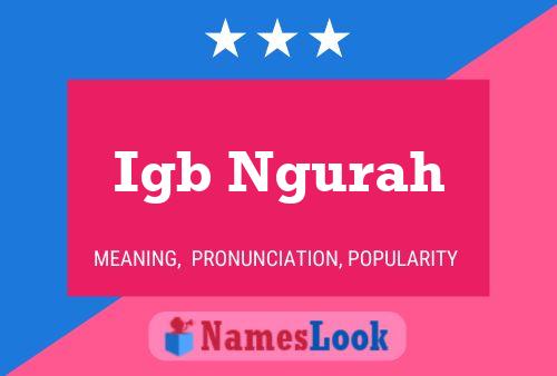 Igb Ngurah Name Poster