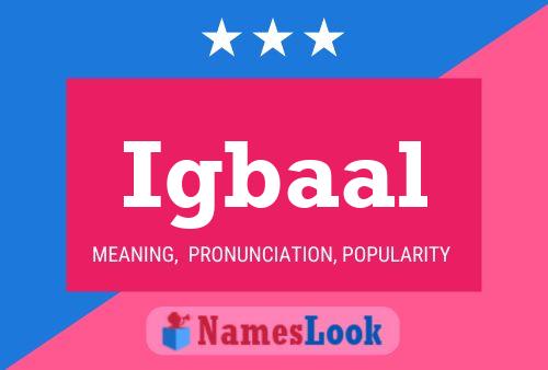 Igbaal Name Poster