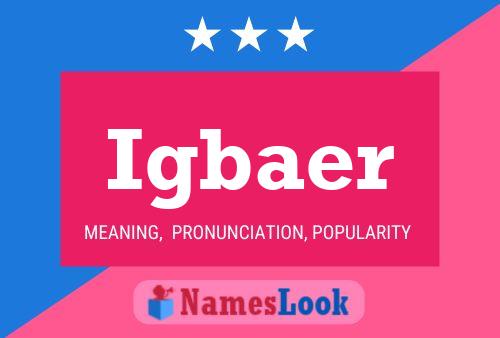 Igbaer Name Poster