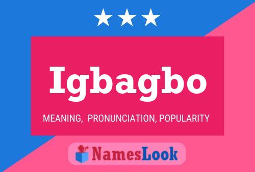 Igbagbo Name Poster