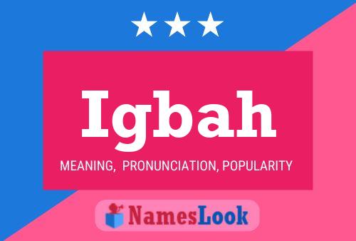 Igbah Name Poster