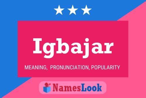 Igbajar Name Poster