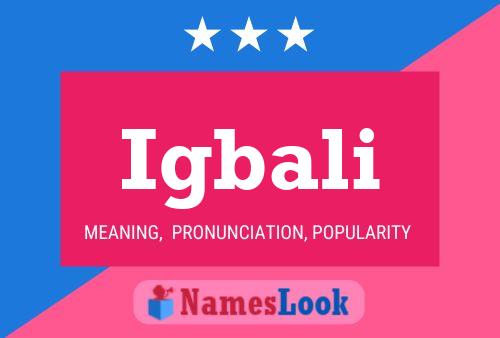 Igbali Name Poster