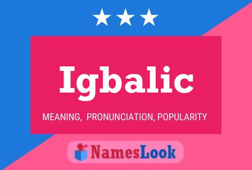 Igbalic Name Poster