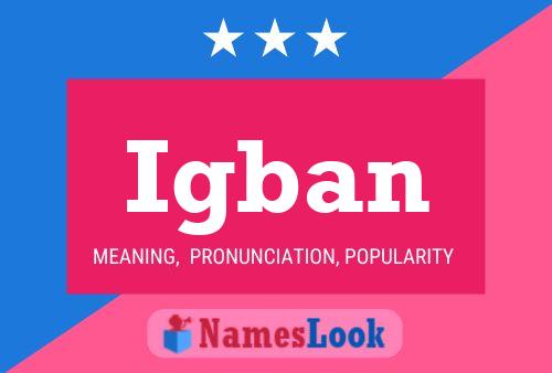 Igban Name Poster