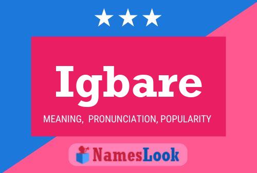 Igbare Name Poster